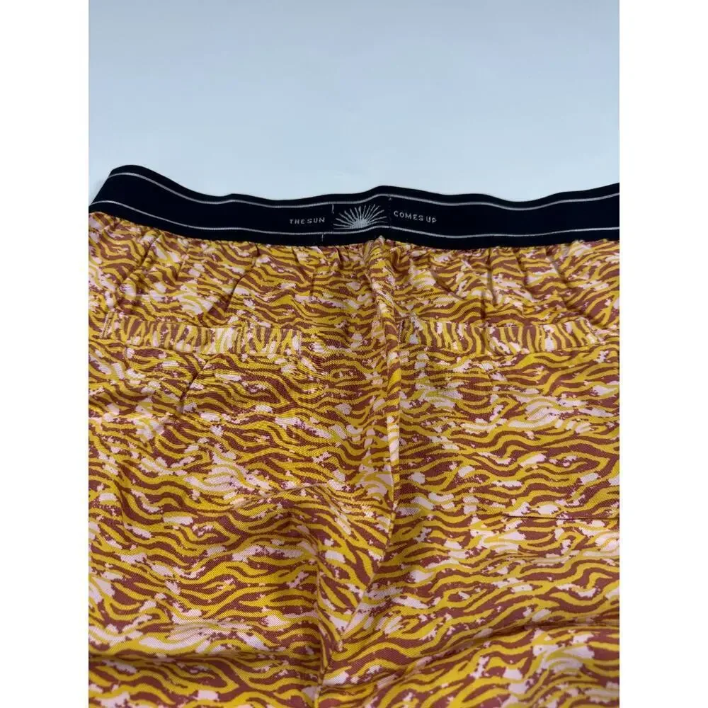 Scotch & Soda Women’s Wide Leg Pants Size Small Drapey Printed High Rise Lounge - Picture 5 of 7